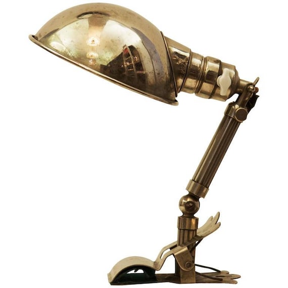 Art Deco Table Wall Clamp Lamp Etsy UK