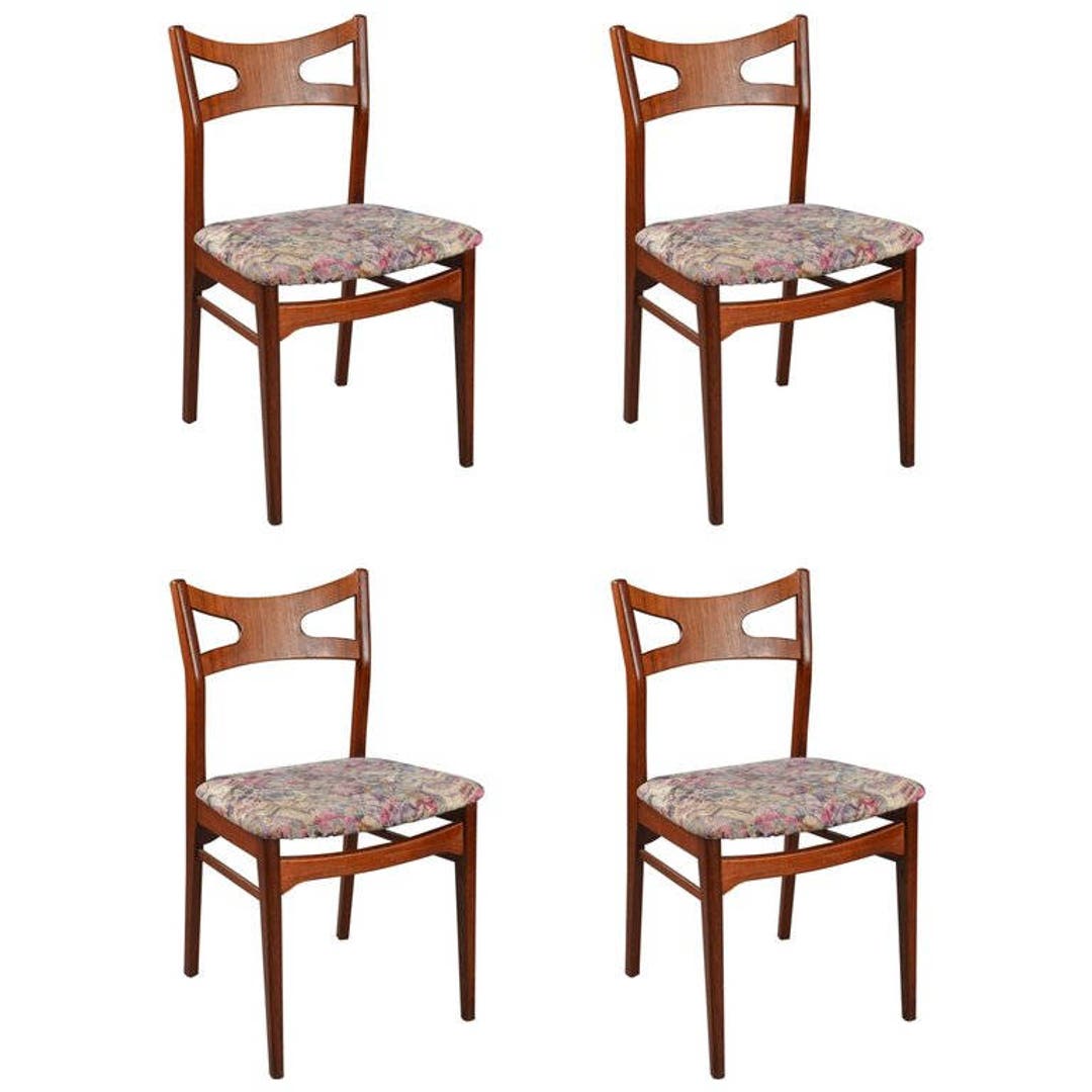 Set of Four Dining Room Chairs in the Art of Hans Wegner Etsy