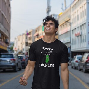 Funny Pickle-Themed T-Shirt, Great for Foodies, Gifts for Pickle Lovers, Casual Wear, Humorous Apparel