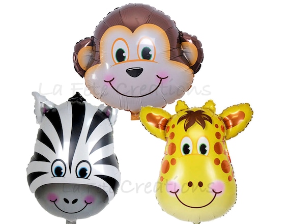 Monkey Balloon Giraffe Balloon Zebra Balloon Large Mylar