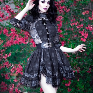 Gray Gothic Dress image 1