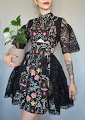 NEW COLLECTION Floral etno dress with lace product logo