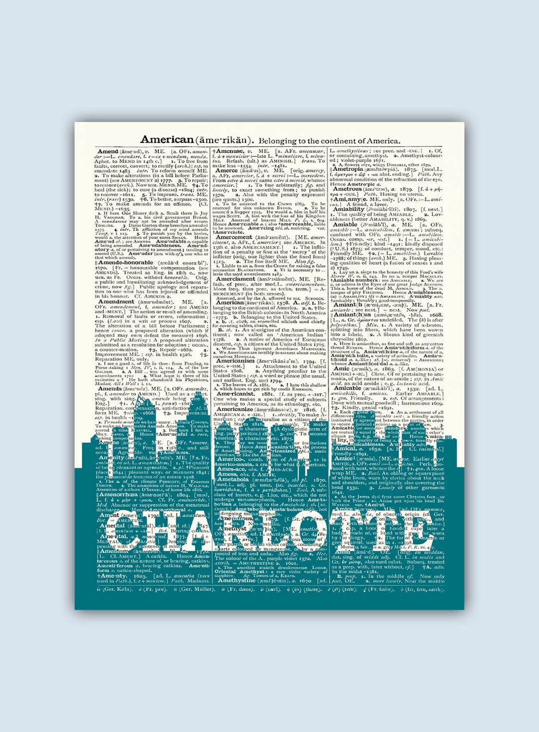 Charlotte Skyline, Charlotte Poster, Charlotte Decor, Charlotte Print, Charlotte Wall Art