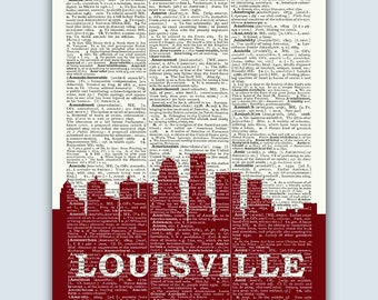 Louisville Skyline, Louisville Poster, Louisville Decor, Louisville Print, Louisville Gift, Louisville Kentucky, Wedding Gift