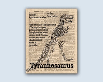 T Rex Print, Dinosaur Art, Tyrannosaurus Poster, Dinosaur Party Decor, Dinosaur Print, Kids Room Decor, Dinosaur Decor, Dinosaur Poster