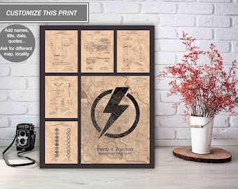 Personalized Electrical Engineer Gift, Electrical Engineer Office Decor, Engineering Print