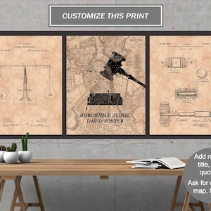 Custom Judge Gift, Judge Poster, Judge Retirement