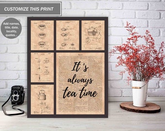 PRINTABLE Tea Brewing Chart watercolor - Etsy