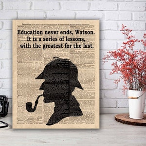 Sherlock Holmes Wall Art, Sherlock Holmes Quote, Sherlock Holmes Print