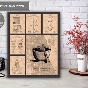 Apotheker Poster, individuelles Apotheken Geschenk, Apotheken Abschluss