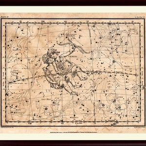 Gemini Constellation Print, Gemini Zodiac Poster, Astrologie Geschenken, Gemini Valentijnscadeau