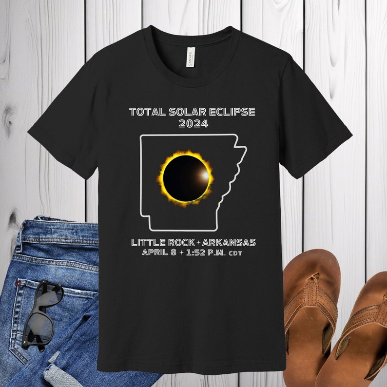 Total Solar Eclipse Arkansas 2024 Shirt, Total Solar Eclipse Tee, Solar ...