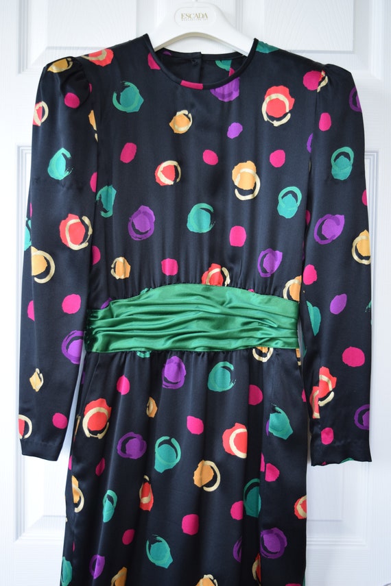 slim fit dress slacks ESCADA Beaded Flower Dress Set