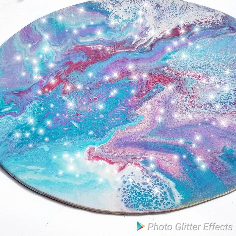 Fluid Art Fluid Painting Resin Art Resin Painting Circle Etsy UK