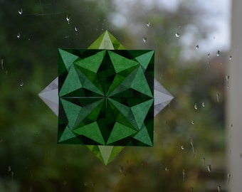Window star Waldorf light decoration - Tulip