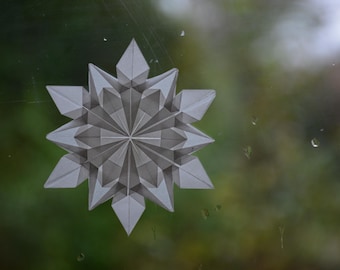 Window star Waldorf light decoration - Edelweiss