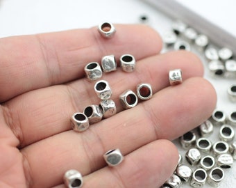10//20 Großloch Metallperlen Perlen Hufeisen Loch 5mm für Paracord //Leder