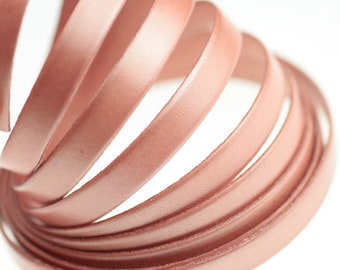/Ø 1mm antik-pink Auroris 5m Rolle Lederband rund
