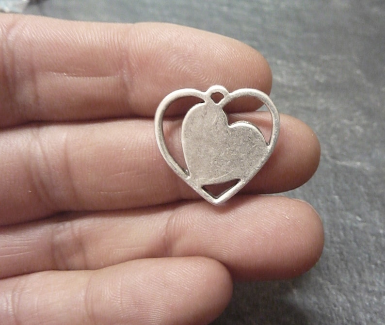 Made in Europa Hiqu Quality pendant 10 pcs HEART pendant ZM237