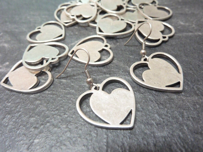 Made in Europa Hiqu Quality pendant 10 pcs HEART pendant ZM237