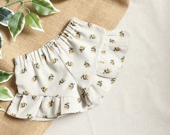 Bumble Bee Girls Ruffle Shorts