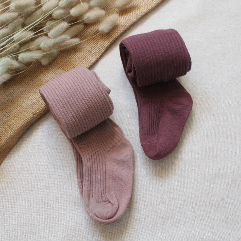 Children/'s Ribbed Cotton Blend Tights