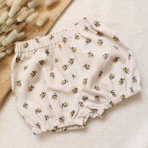 Bumble Bee Linen Look Cotton Baby Bloomers 0-4 years.