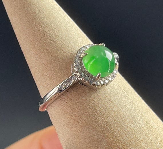 Jade cheap cabochon ring