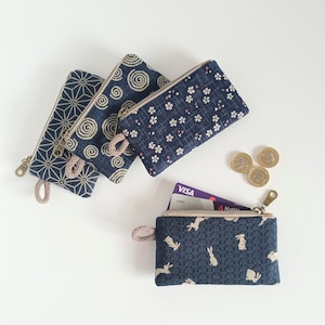 Mini Beutel, Geldbörse, Blau