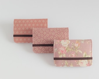 Porte-cartes minimaliste, rose