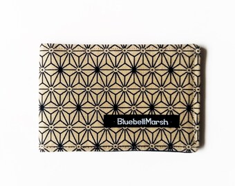 Sashiko travel card holder