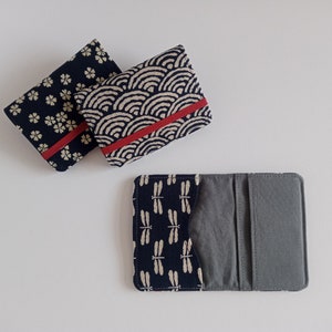 Minimalist Card Wallet, Japanese Indigo zdjęcie 3