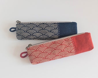 Japanese Wave Pencil Case