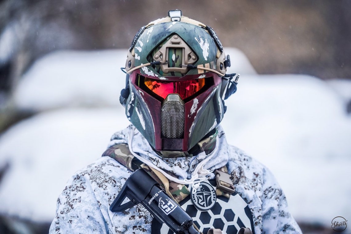 Paintball Mandalorian fast MASK for helmet Etsy