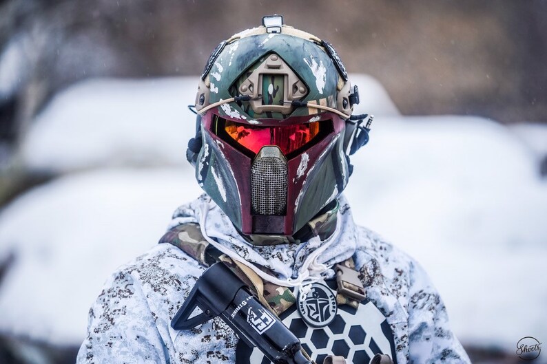 Paintball Mandalorian fast MASK for helmet Etsy
