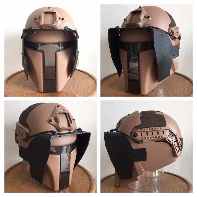 Mandalorian airsoft helmet with sunshield Etsy