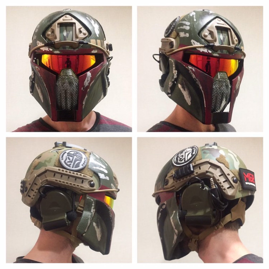 Paintball Mandalorian fast MASK for helmet Etsy