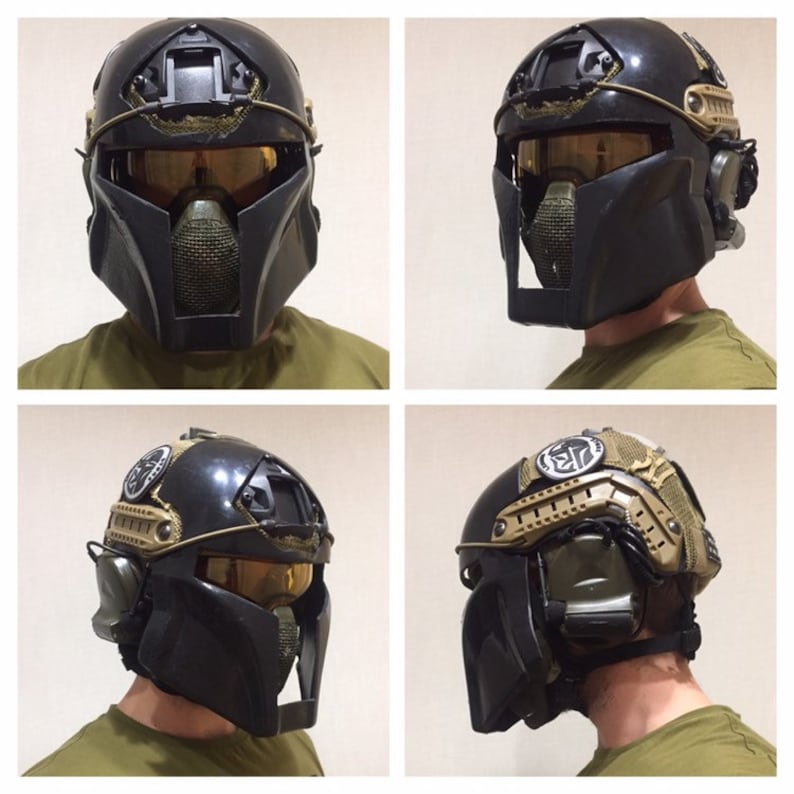 Paintball Mandalorian fast MASK for helmet Etsy