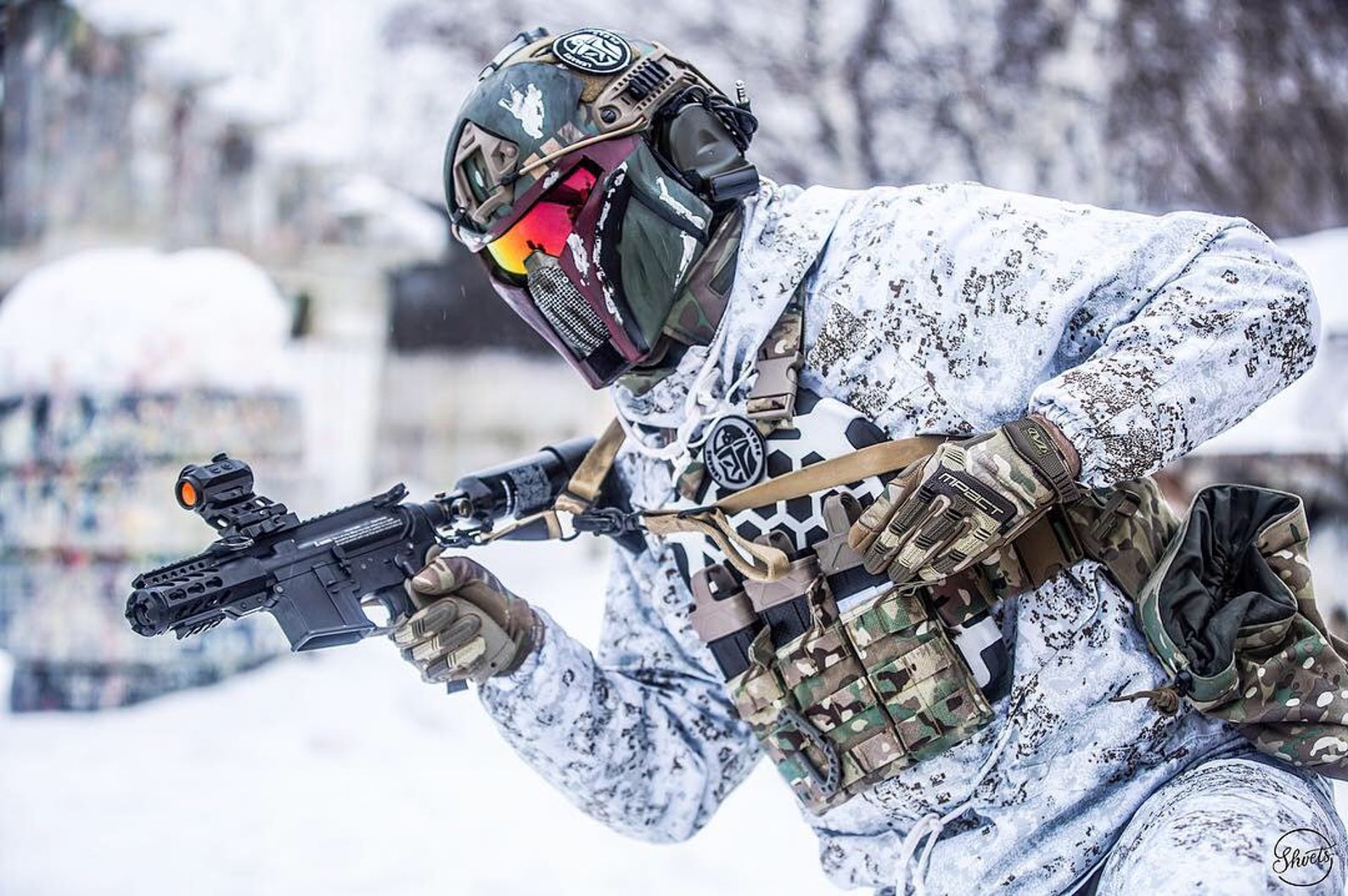 Paintball Mandalorian fast MASK for helmet Etsy