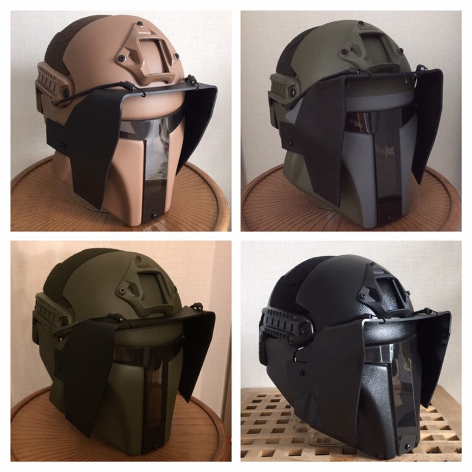 Mandalorian airsoft helmet with sunshield Etsy