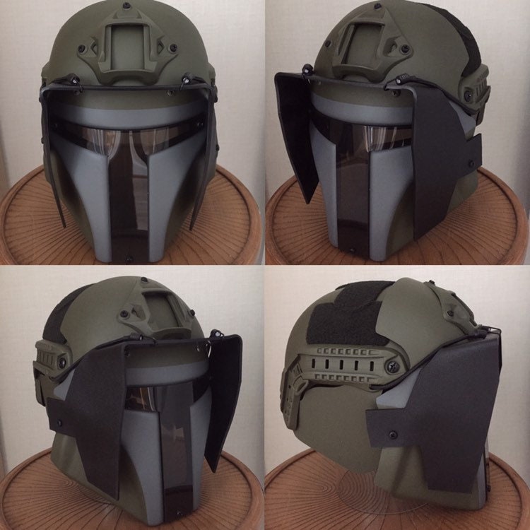 Mandalorian airsoft helmet with sunshield Etsy