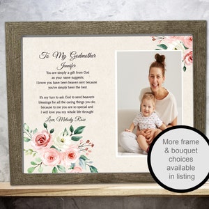 Mother's Day Gift Godmother | Godmothers Are A Blessing | Gift For Godmother | Godmother Picture Frame | Personalized Frame | Baptism