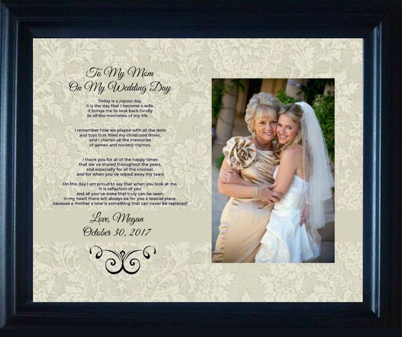 Mom Mother Wedding Gift of the bride Bride Personalized Parent Wedding Gift