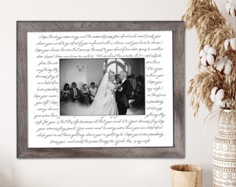 Father Of The Bride Gift From Daughter, Custom Wedding Song Lyrics, Wedding Dance Song Dad Gift From Bride, Custom Photo Daddy Daughter Gift