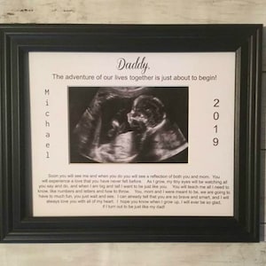 First Fathers Day Gift , Sonogram frame, 1st Fathers Day,  First Time Dad Gift, First Time Dad, New Dad Gift, New Daddy, New Daddy Gifts