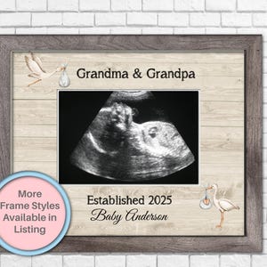 Grandma & Grandpa to be Gift | Personalized Picture Frame | Custom Photo Frame | Pregnancy Reveal Announcement | Gift for New Grandparents
