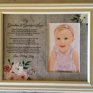 Gift from Grandkids, Gift for Grandma, Grandparent frame, Grandma gift personalized, Granny frame, Grandpa gift, Grandma sign
