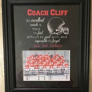 Football Coach Gift, Coach Thank You Gift, Personalized coach gift, Team Gift, An excellent Coach is Hard to Find