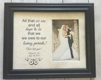 Parents Wedding Gift Parents Of The Groom Parents Of The Bride Gift Parents Wedding Gift Frame Wedding Frame
