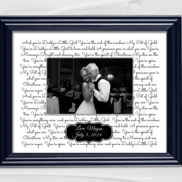 First Dance Lyrics Frame Father Daughter Dance Lyric  Picture Frame 20